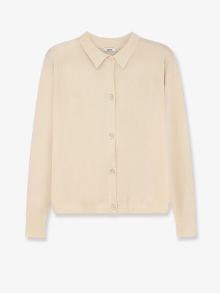 ASPESI Cotton, Silk And Linen Blend Cardigan