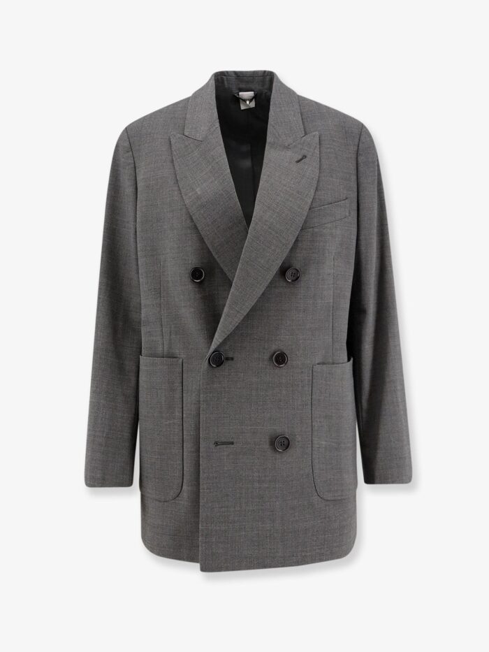 ASPESI Double-breasted Wool Blend Blazer