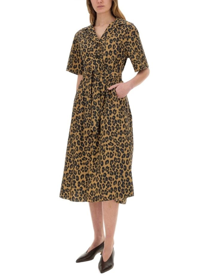 ASPESI DRESS WITH ANIMAL PATTERN