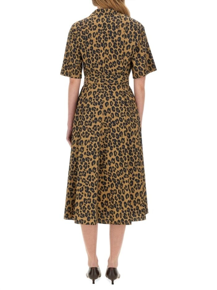 ASPESI DRESS WITH ANIMAL PATTERN