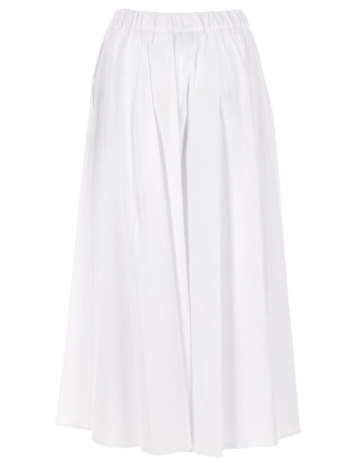ASPESI GONNA IN POPELINE DI COTONE E NYLON STRETCH