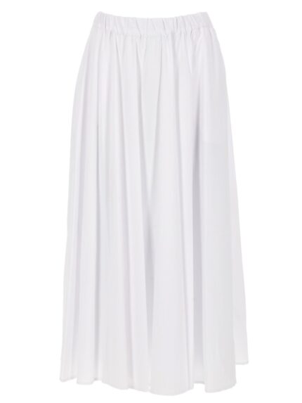 ASPESI GONNA IN POPELINE DI COTONE E NYLON STRETCH