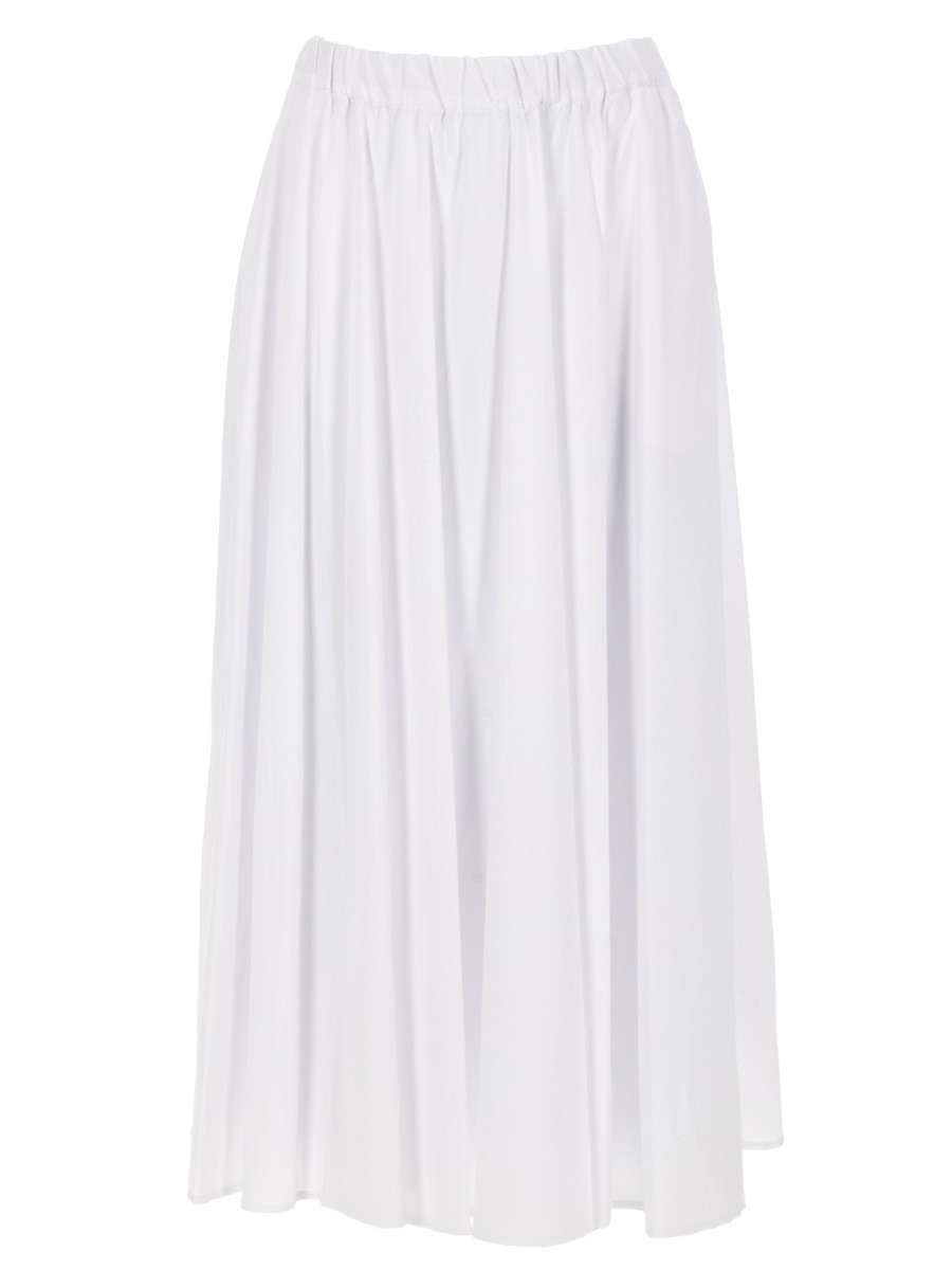 ASPESI GONNA IN POPELINE DI COTONE E NYLON STRETCH