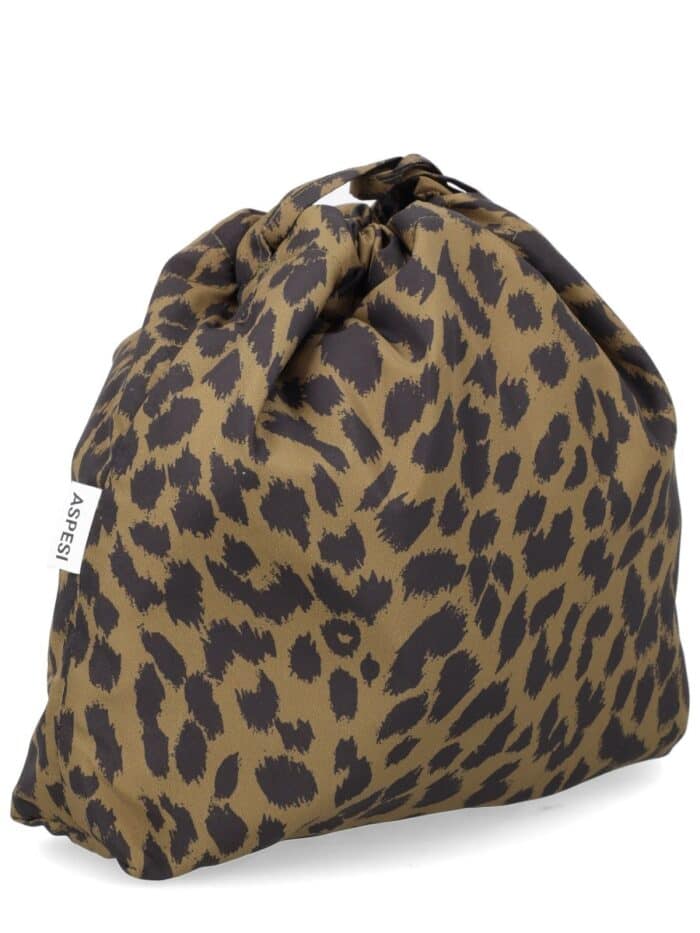 ASPESI LEOPARD PRINT BAG