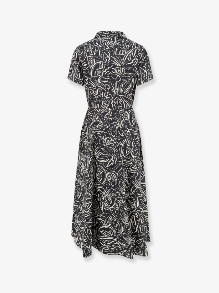 ASPESI Printed Cotton Chemisier Dress