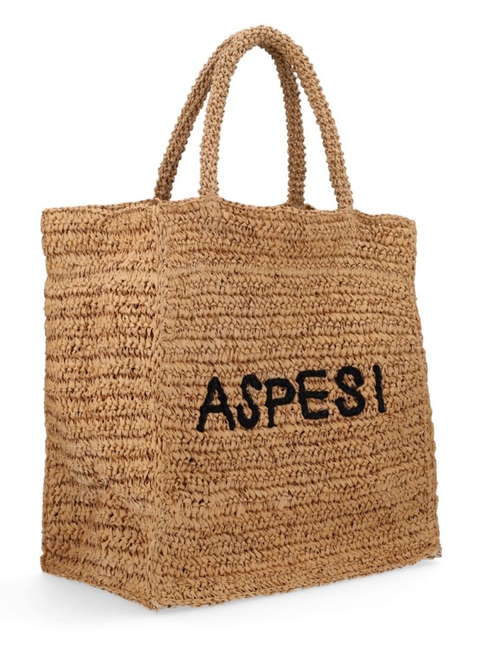 ASPESI SHOPPER BAG WITH EMBROIDERY