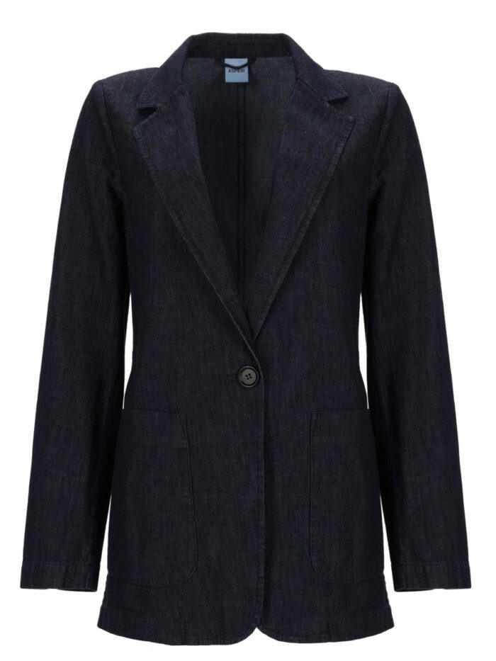 ASPESI SINGLE-BREASTED DENIM JACKET