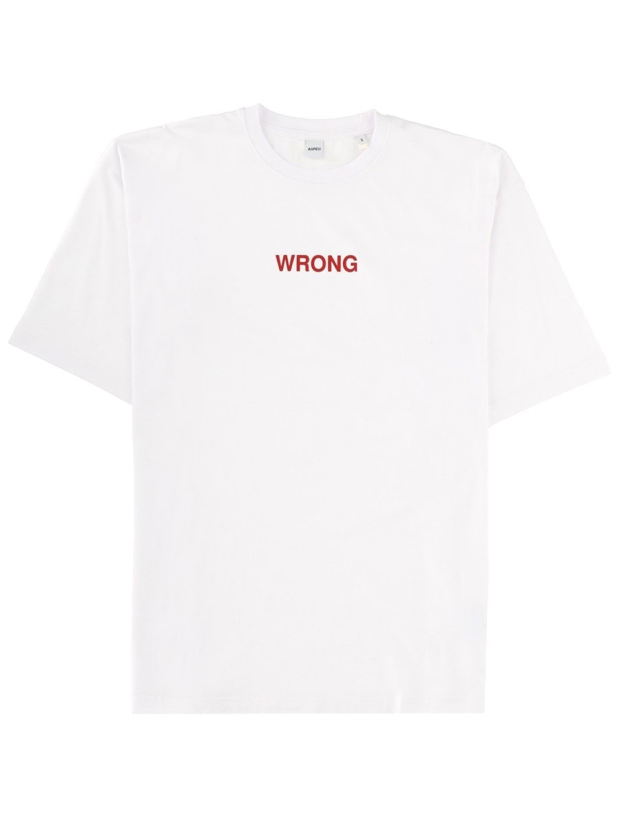 ASPESI T-SHIRT WITH PRINT