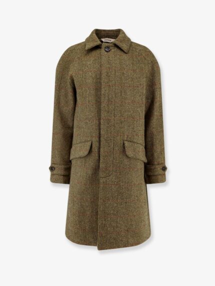 ASPESI Wright Herringbone Wool Coat