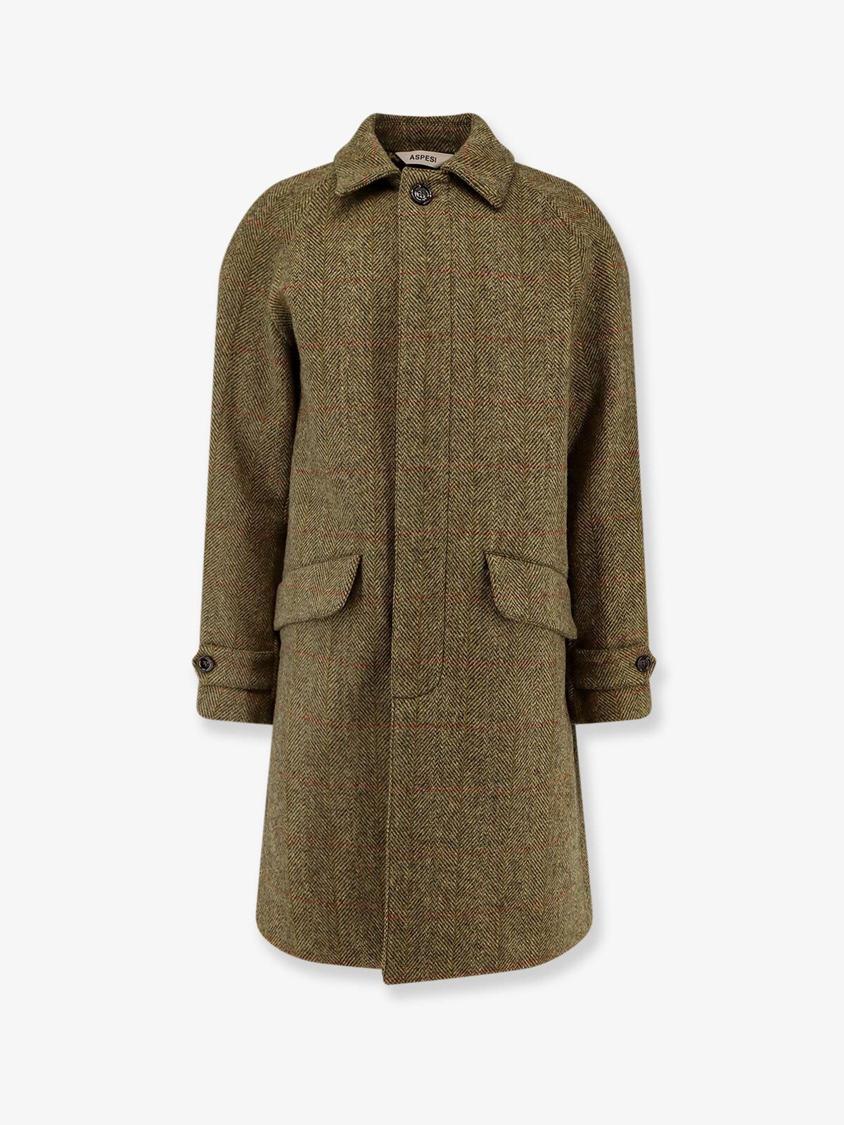 ASPESI Wright Herringbone Wool Coat