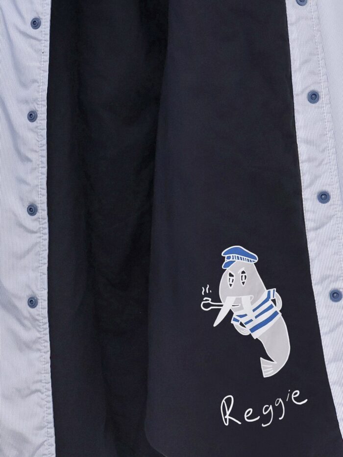 Aspesi X Nugnes Comfortemp "13 Più" Shirt With Reggie Print Detail
