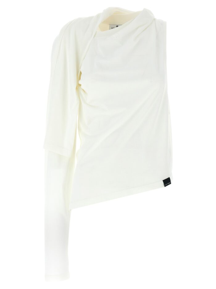 courreges 'asymetrique off the shoulder' t shirt COURREGES 'Asymetrique Off The Shoulder' T-shirt