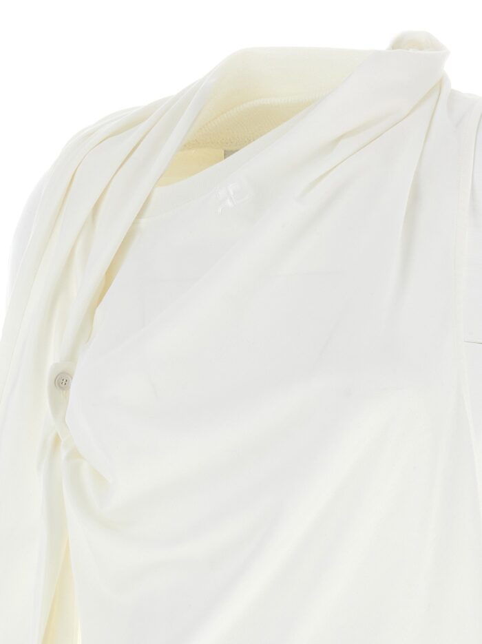COURREGES 'Asymetrique Off The Shoulder' T-shirt
