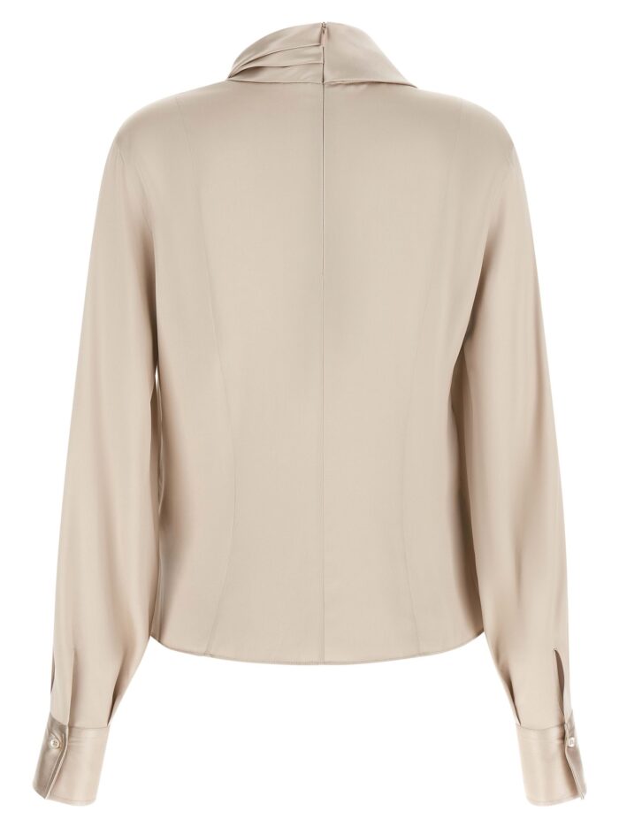 Brunello Cucinelli Asymmetric Draped Blouse