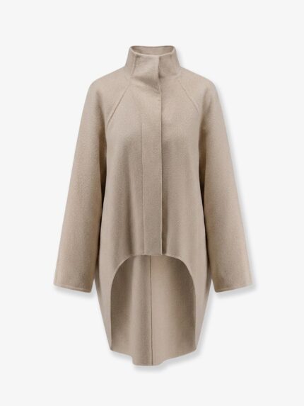 ALAIA Asymmetrical Cashmere Coat