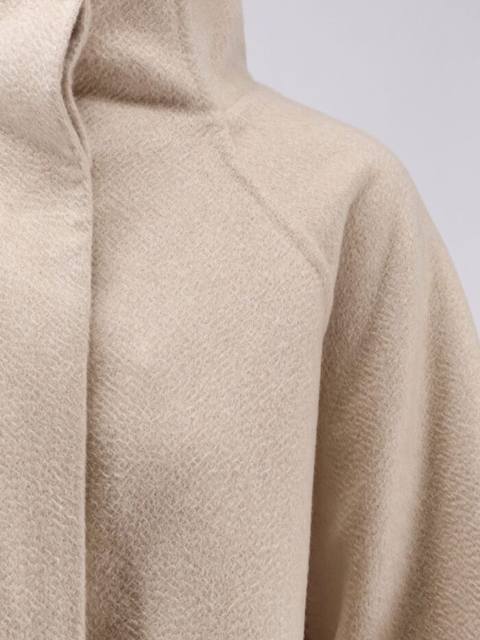 ALAIA Asymmetrical Cashmere Coat