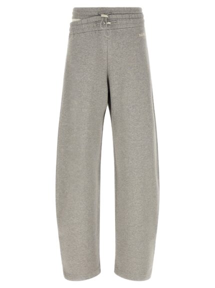 The Attico Asymmetrical Double Waist Trousers