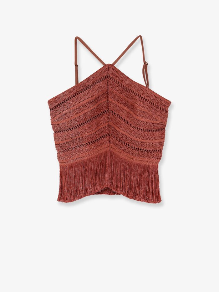 Patbo Asymmetrical Top With Fringes