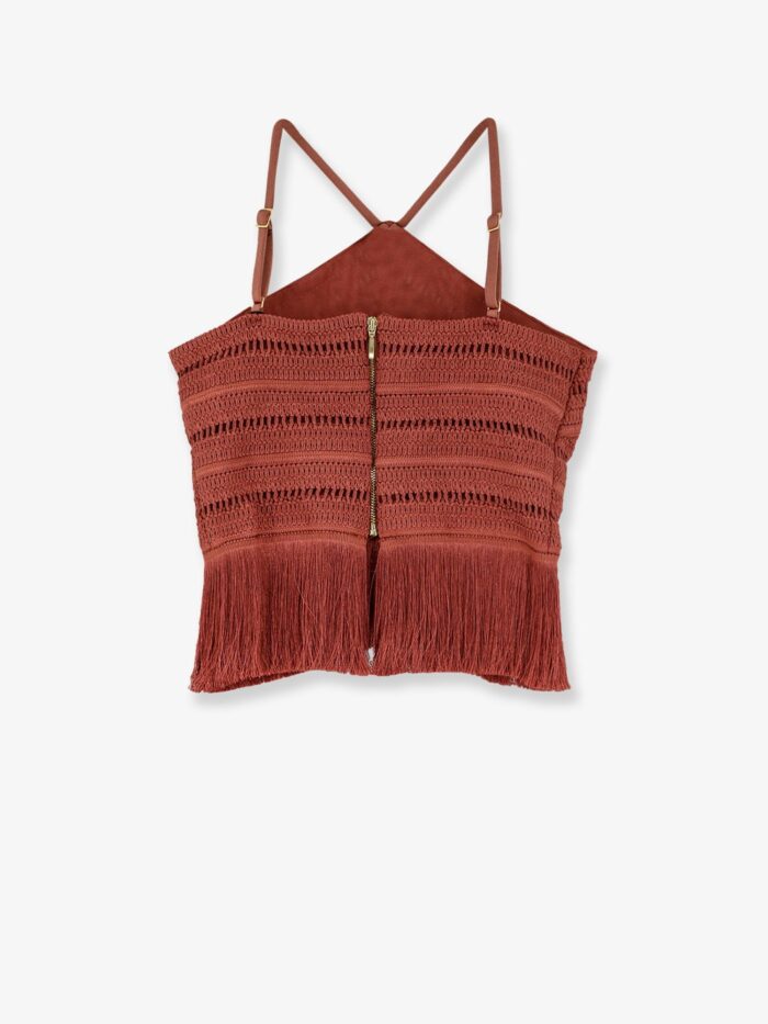 Patbo Asymmetrical Top With Fringes