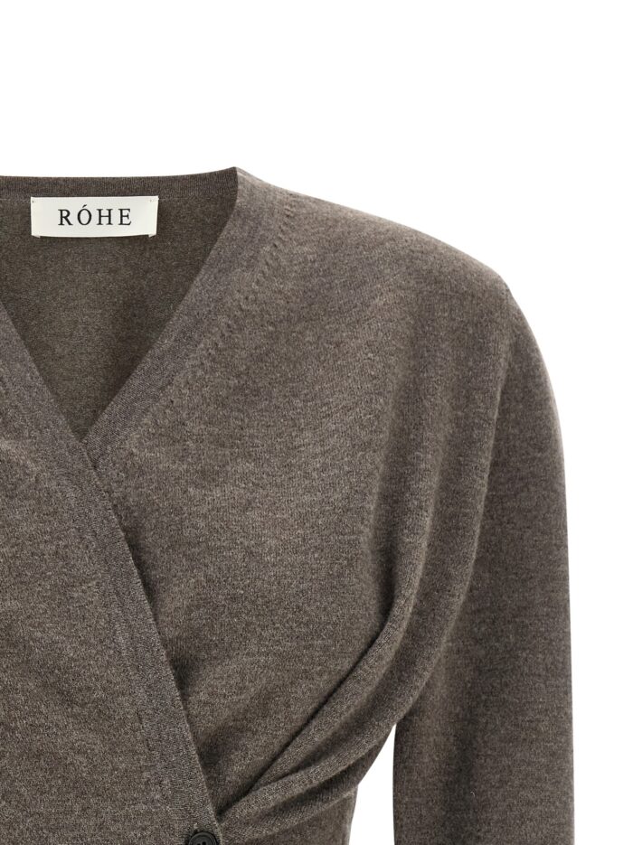 ROHE Asymmetrical 'Twisted Ballet' Cardigan