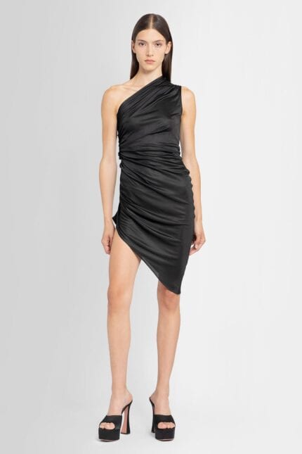 ATLEIN Asymmetric Ruched Short Dress