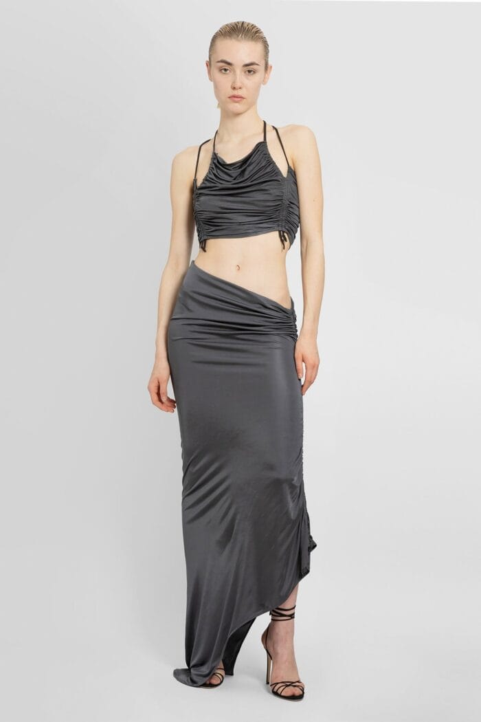 ATLEIN Asymmetric Ruched Skirt