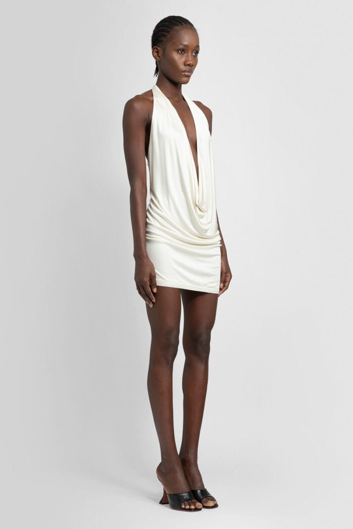 ATLEIN Plunge Neck Sleeveless Short Dress