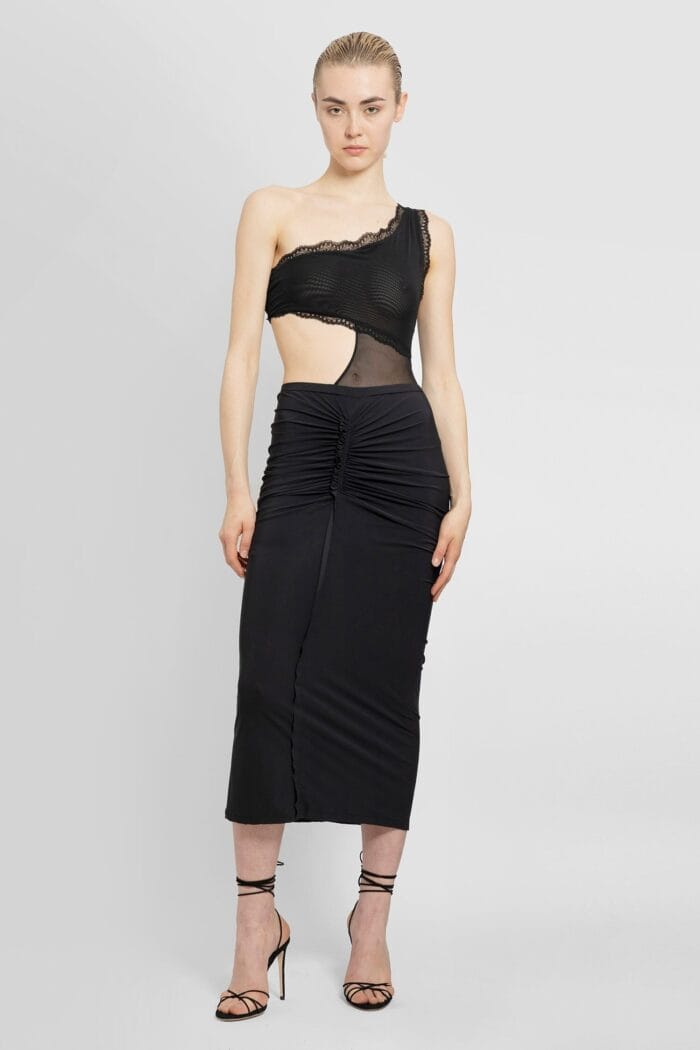 ATLEIN Ruched Pencil Skirt