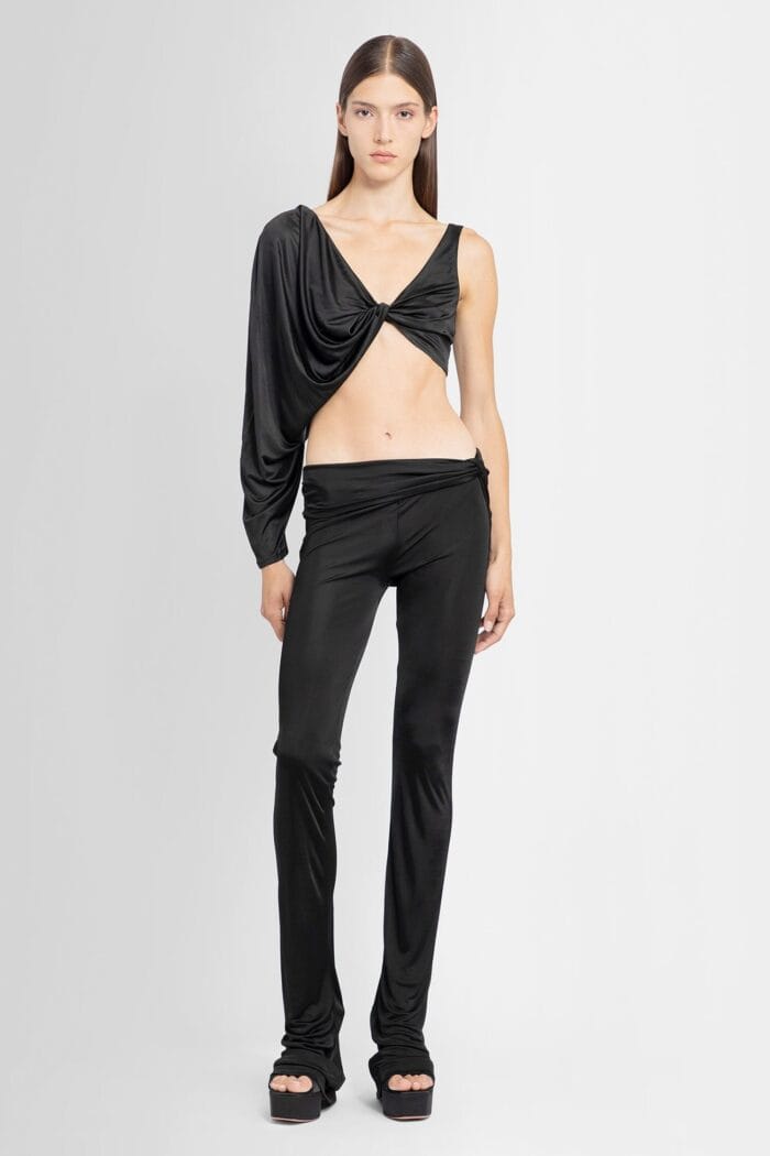 ATLEIN Viscose Draped Waist Pants