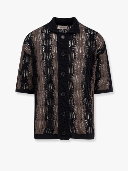 ATOMO Braided Cotton Polo Shirt