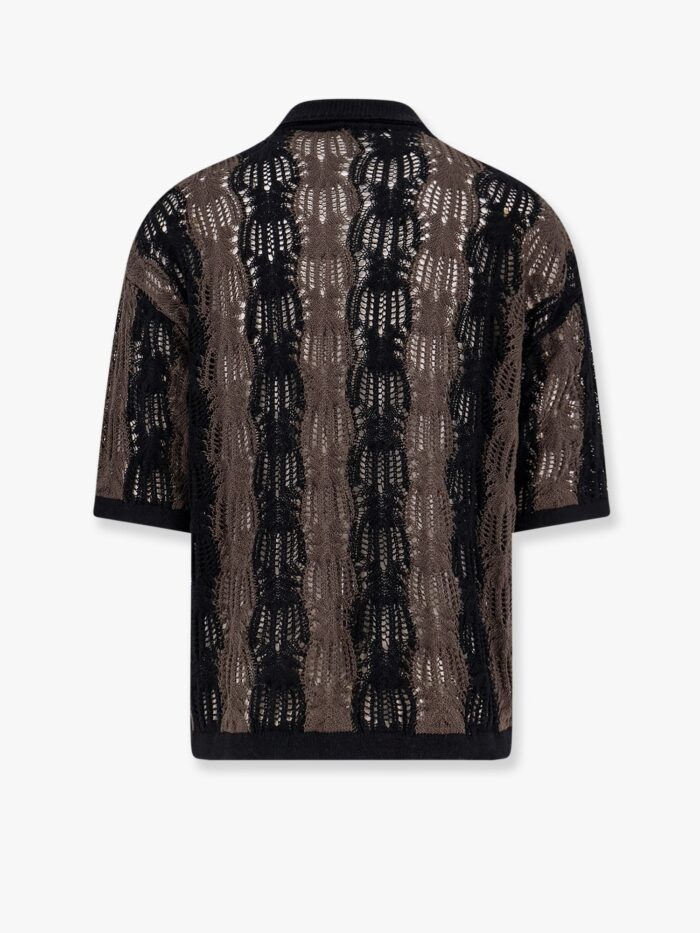 ATOMO Braided Cotton Polo Shirt