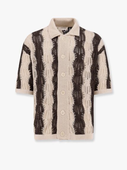 ATOMO Braided Cotton Polo Shirt