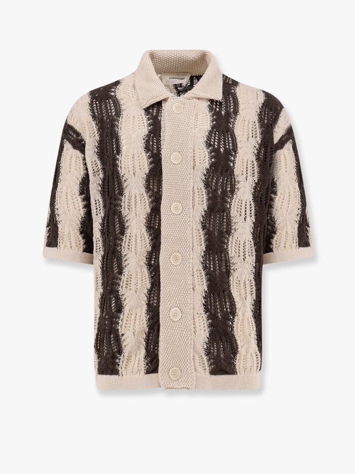 ATOMO Braided Cotton Polo Shirt