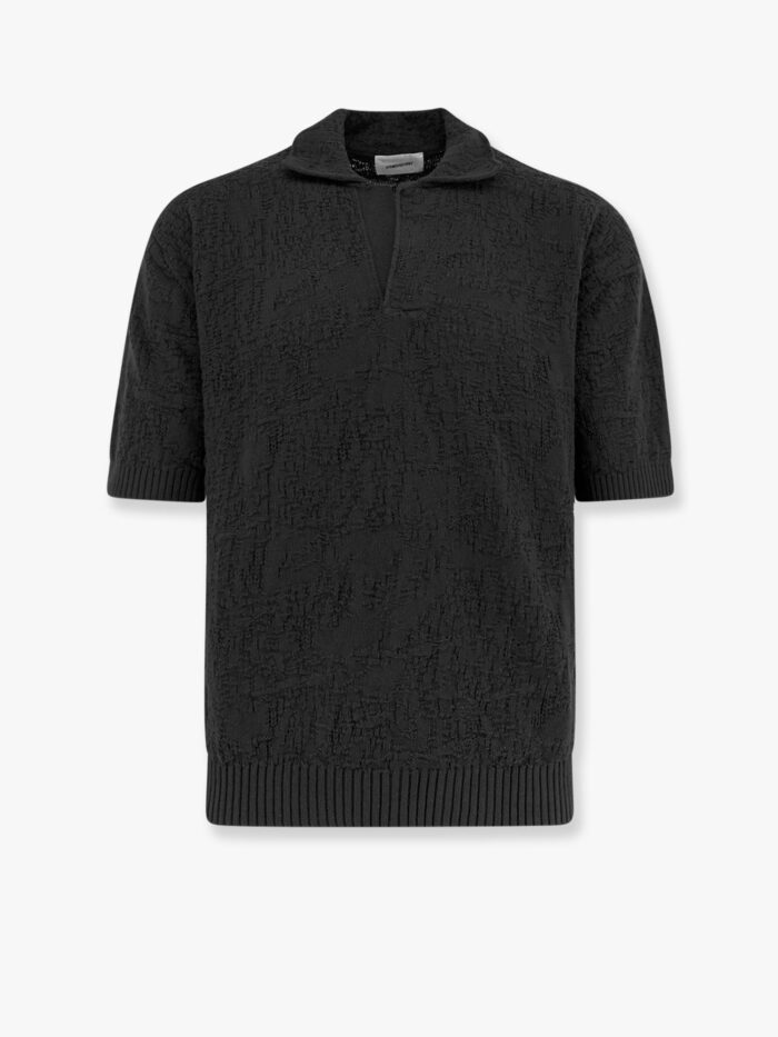 ATOMO Cotton Polo Shirt With Embossed Embroidery