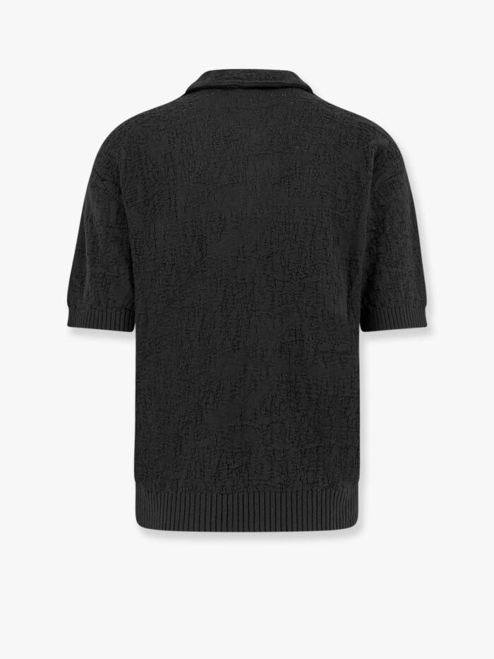 ATOMO Cotton Polo Shirt With Embossed Embroidery