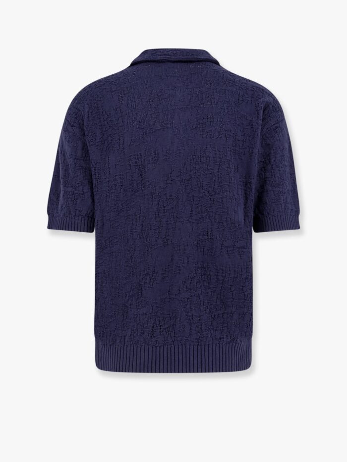 ATOMO Cotton Polo Shirt With Embossed Embroidery