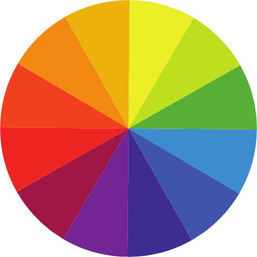 Multi-tonal color swatch featuring various blended shades.