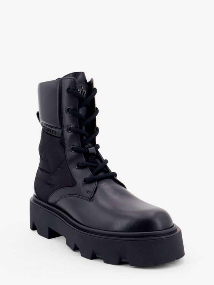 Moncler Aurea Leather And Nylon Boots