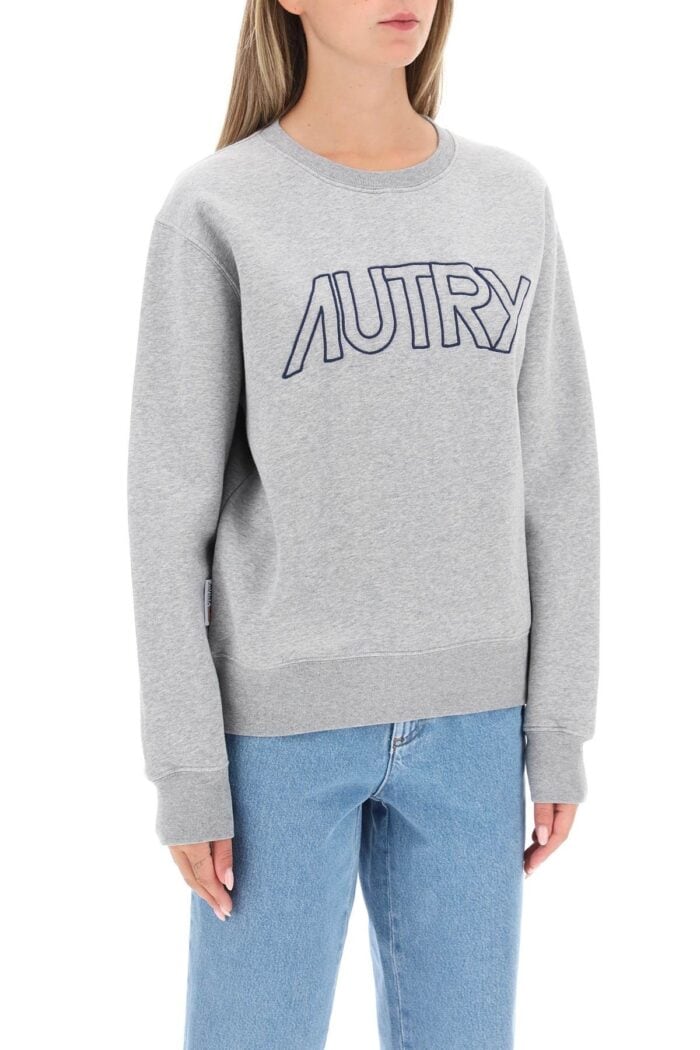 Autry Crew-neck Sweatshirt With Logo Embroidery