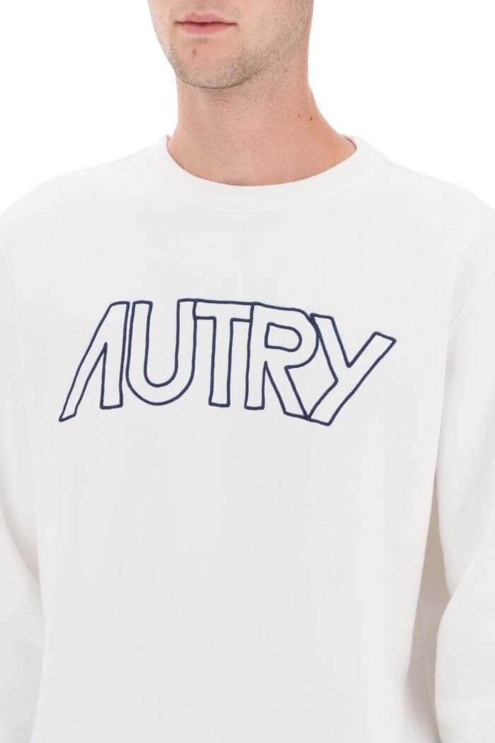 Autry Crew-neck Sweatshirt With Logo Embroidery