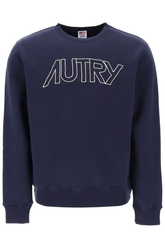 Autry Crew-neck Sweatshirt With Logo Embroidery