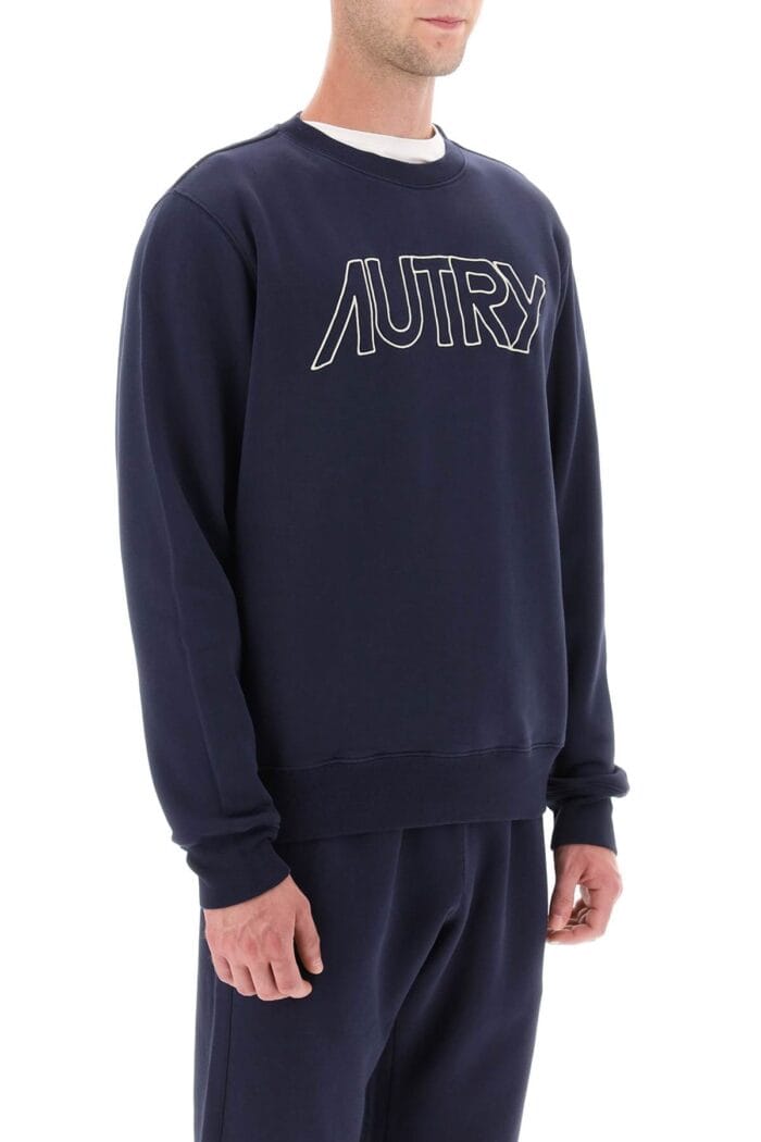 Autry Crew-neck Sweatshirt With Logo Embroidery