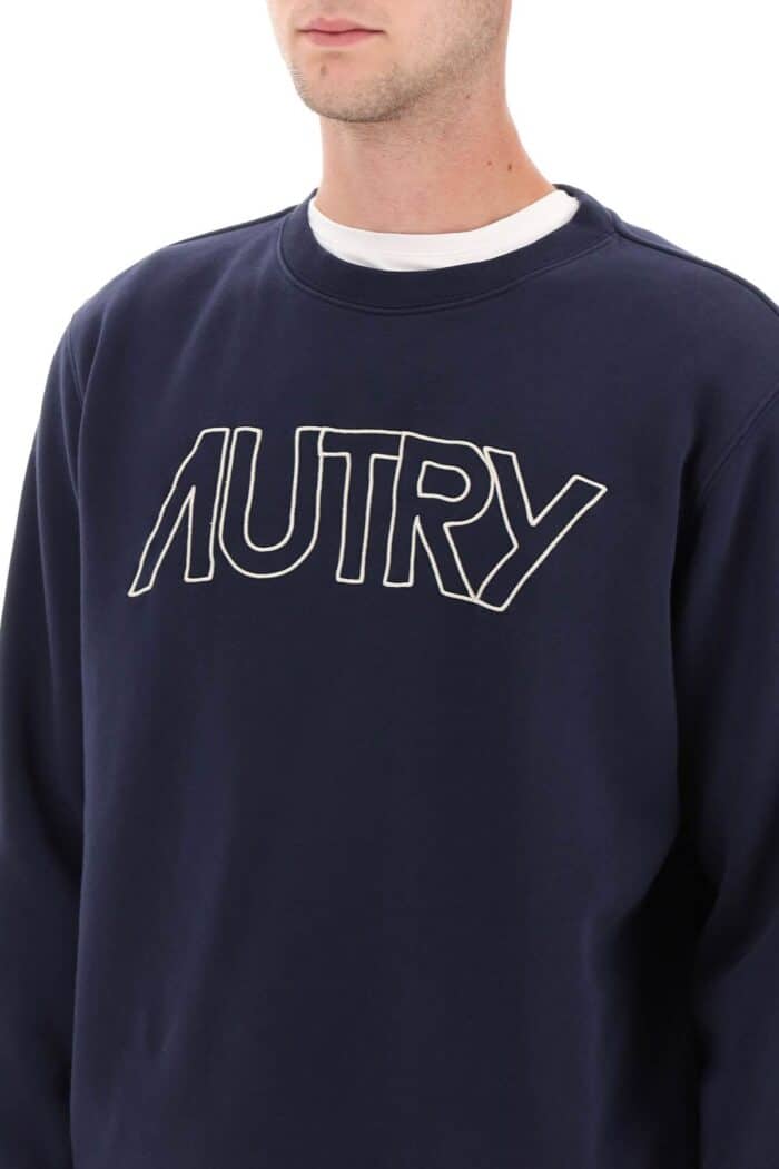 Autry Crew-neck Sweatshirt With Logo Embroidery