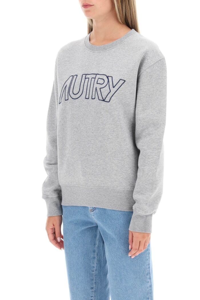 Autry Crew-neck Sweatshirt With Logo Embroidery