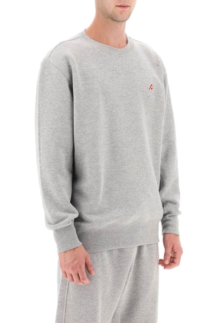 Autry Crew-neck Sweatshirt With Logo Patch