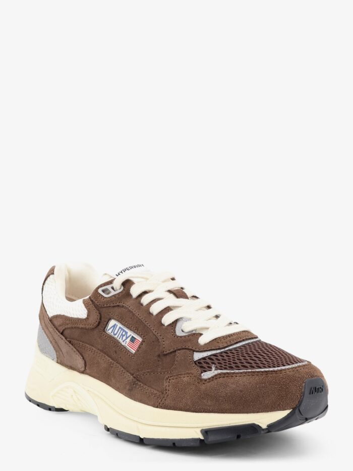 Autry Hyperway Low Mesh And Suede Snrakers With Iconic Side Logo