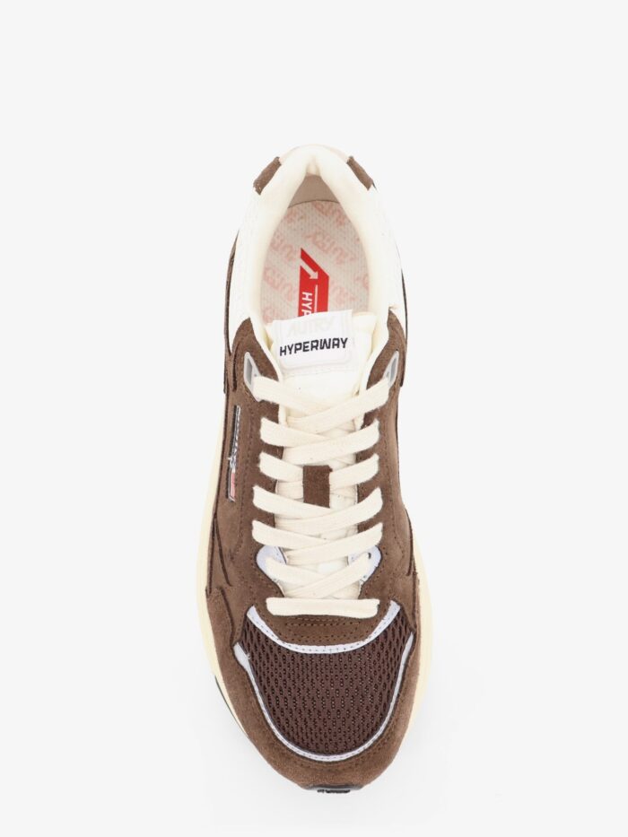 Autry Hyperway Low Mesh And Suede Snrakers With Iconic Side Logo