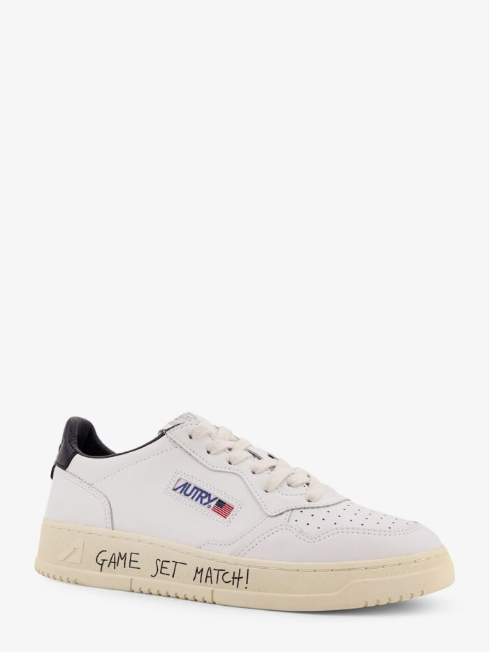 Autry Medalist Leather Sneakers With Side Print