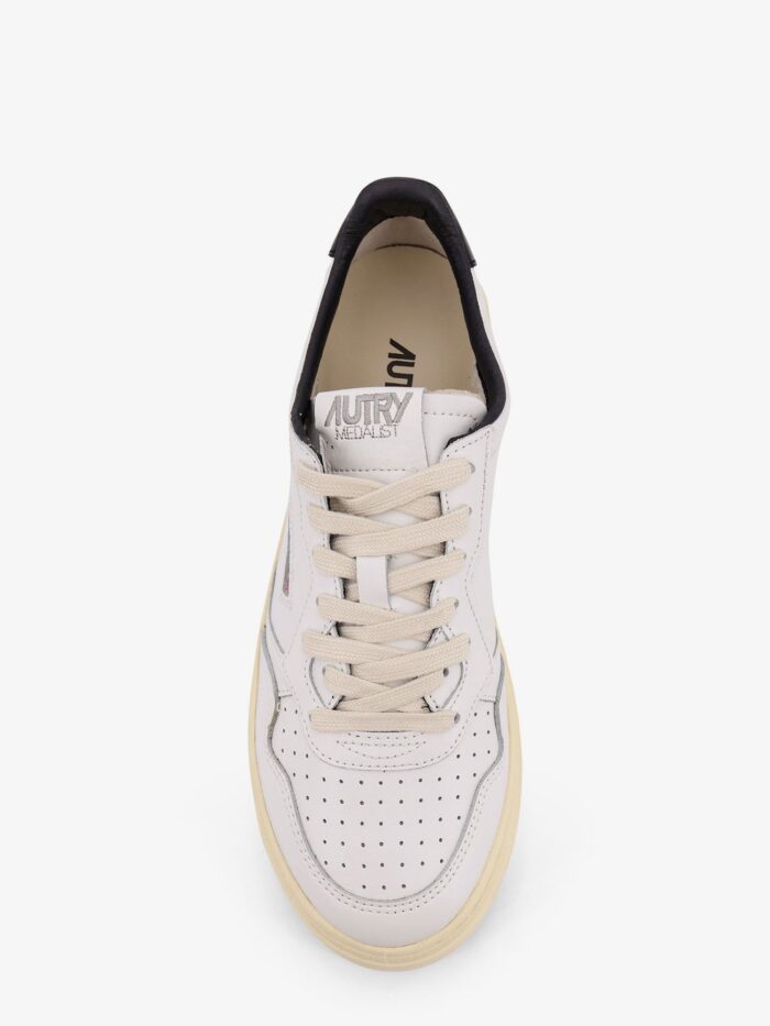 Autry Medalist Leather Sneakers With Side Print