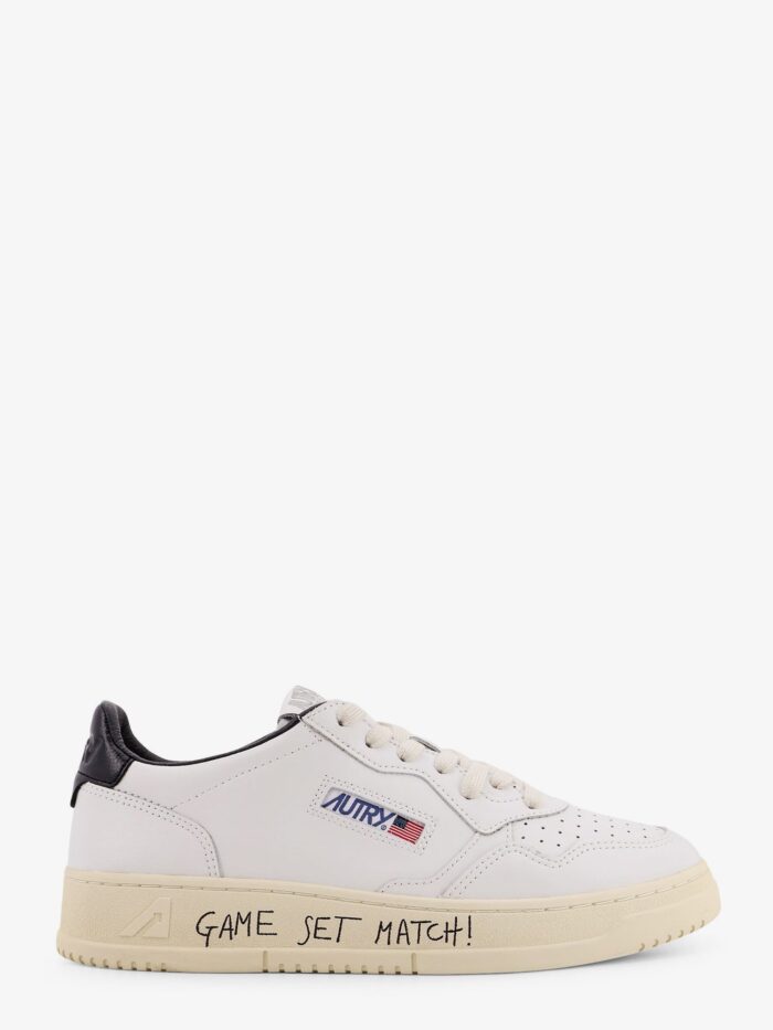 Autry Medalist Leather Sneakers With Side Print